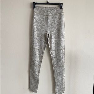 Gymshark green and white patterned leggings